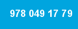 978 049 17 79 978 049 17 79